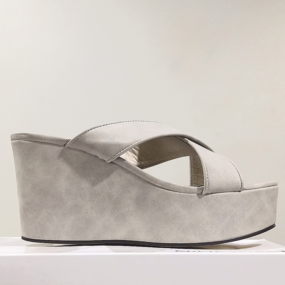 Michael Antonio Gimble Platform Dress Sandal Grey | 8.5 US